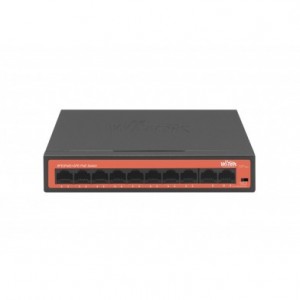 Switch 8FE PoE 65W 250Mts Long range +2FE Uplink no administrable WI-PS210H