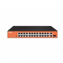 Switch 24FE PoE 200W 250Mts Long range + 1SFP combo Uplink no administrable WI-PS526GH