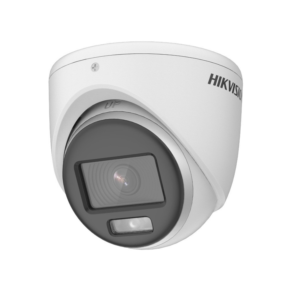 Turret TVI ColorVu 2MP. Luz Blanca 20m. Meta. DS-2CE70DF0T-MF 2.8mm Hikvision