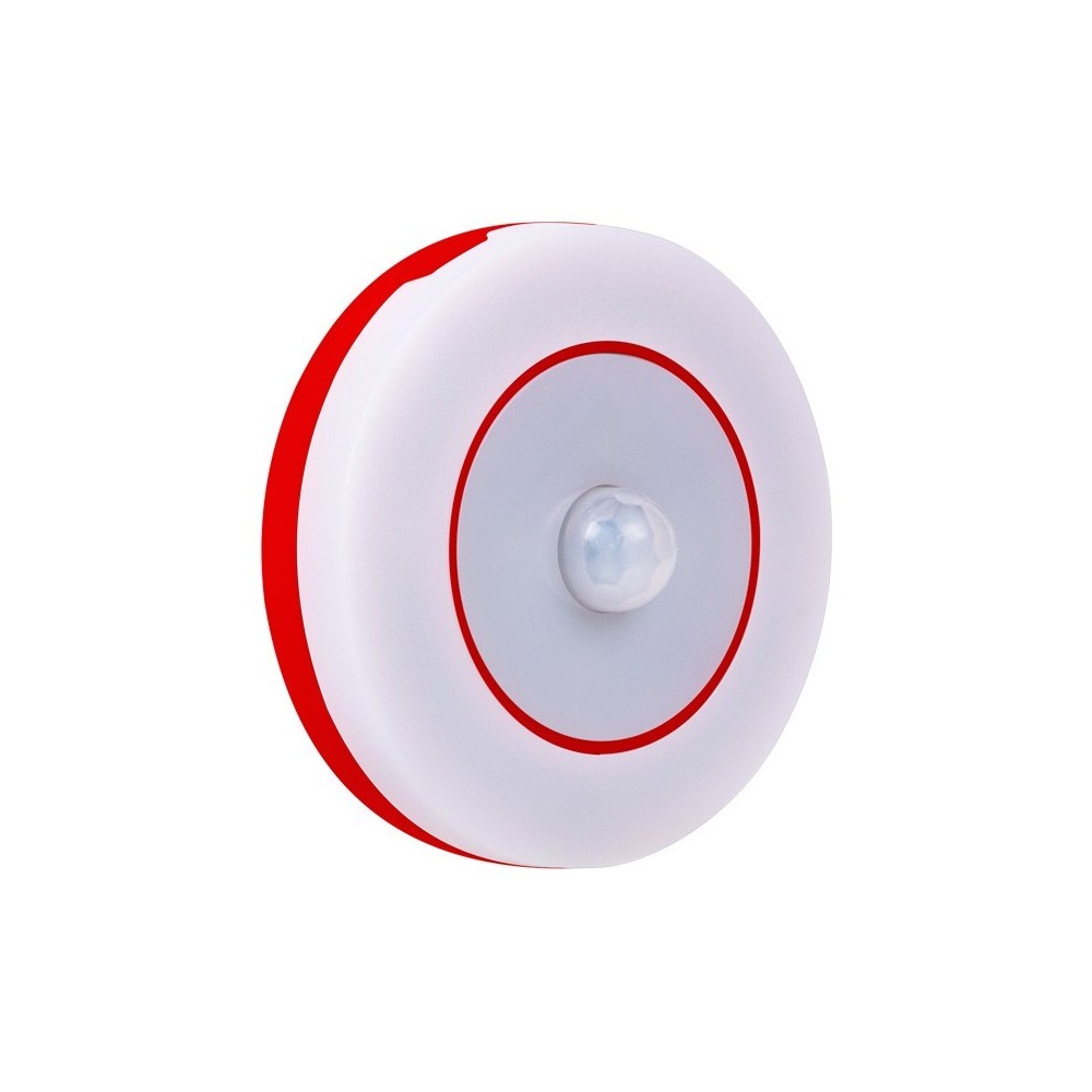 Luz LED 0,12w, Recargable, con Sensor PIR y Nocturno, Pequeña, Rojo ATC