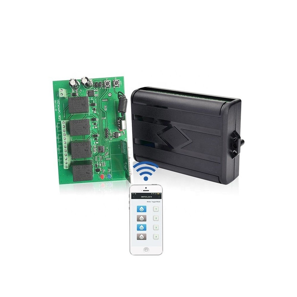 Receptor RF y Controlador WiFi 4 Canales