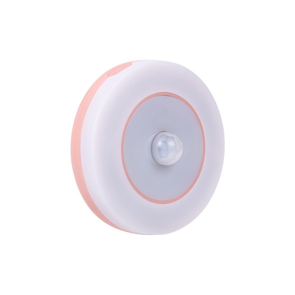 Luz LED 0,12w, Recargable, con Sensor PIR y Nocturno, Pequeña, Rosado ATC