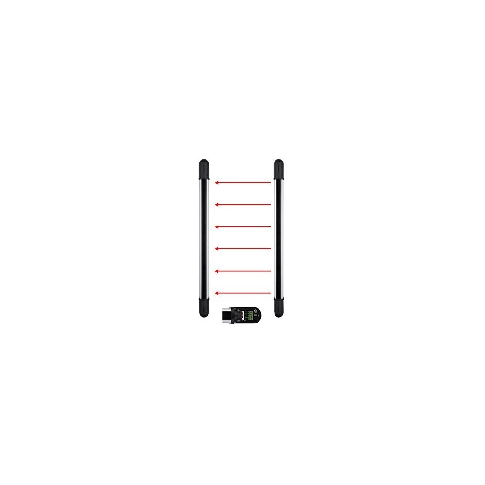 Rayo lineal tipo barrera de 8 haz, 60m exterior ATC