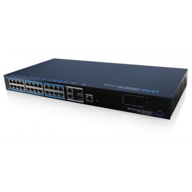 Switch 24FE PoE + 2GE + 2SFP UTP7224E-POE-L2 ATC