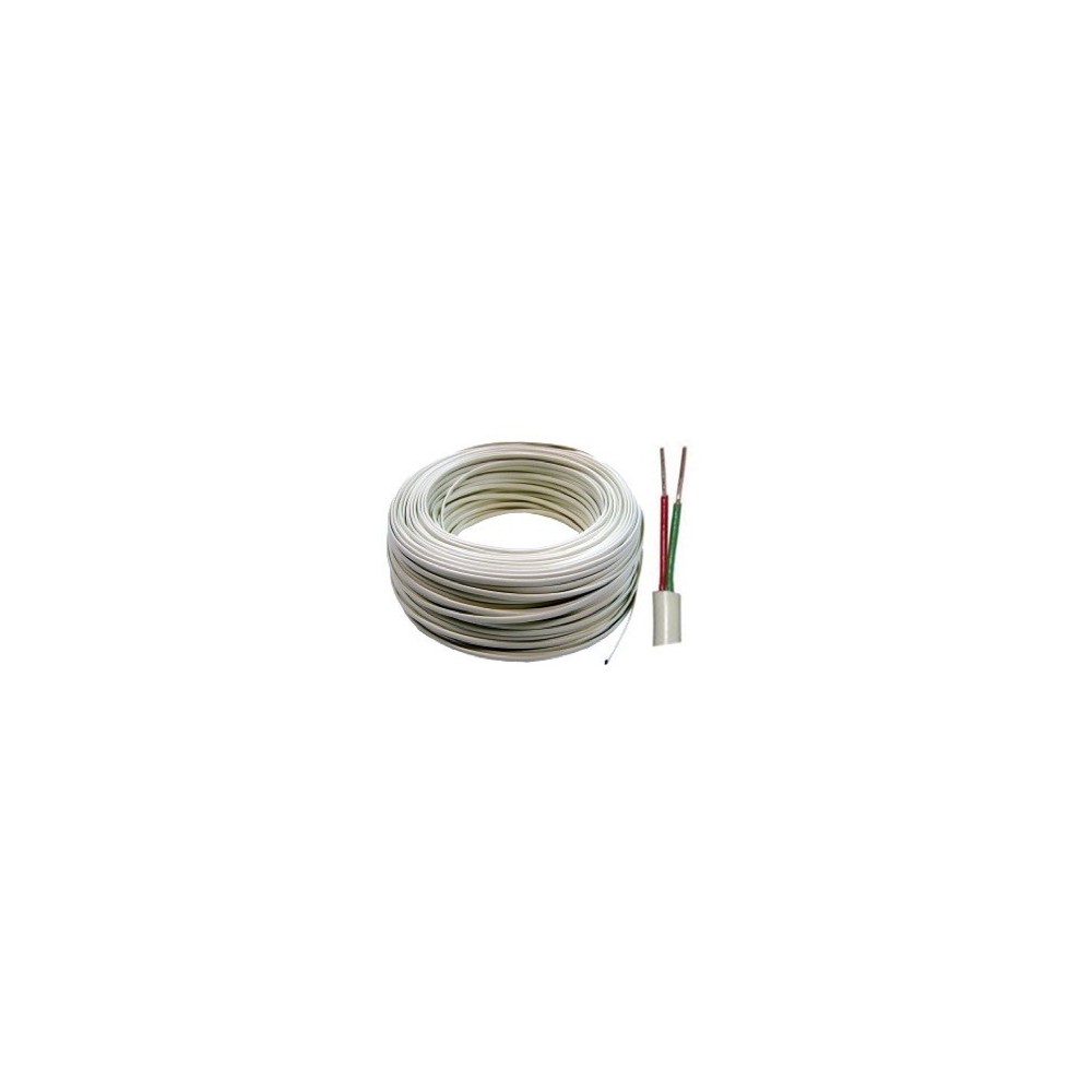 Cable PIN 2 hilos Blanco 100mts