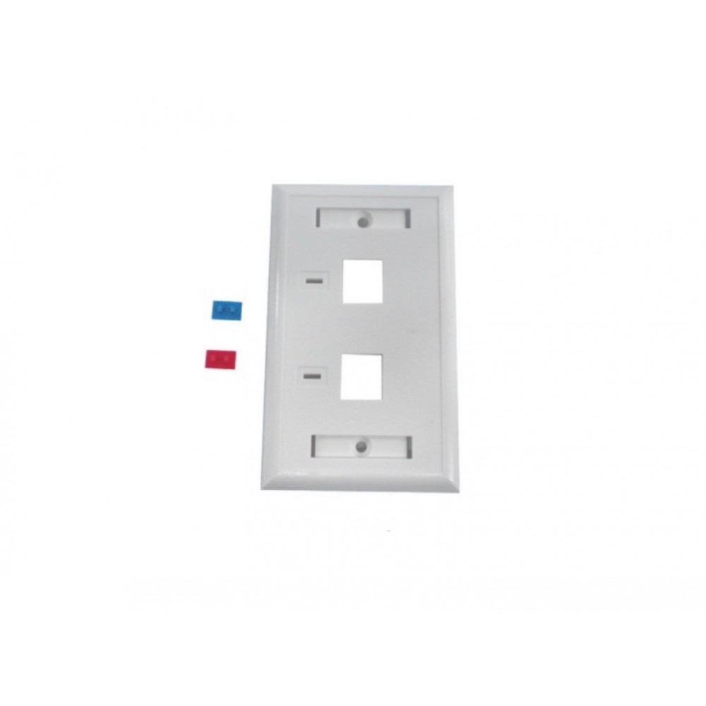 Face Plate 2 Puertos Keystone 70x114mm ATC