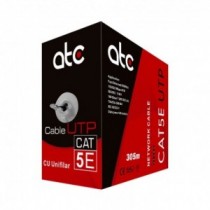 Cable UTP Unifilar CAT5e 100% Cobre, 305m ATC