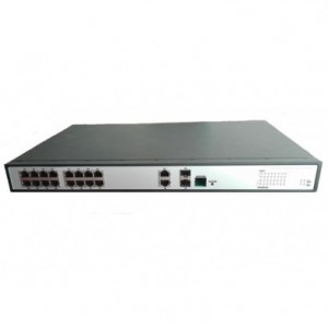 Switch 16FE PoE + 2GE + 2SFP FS-S1016EP-2C 265W Folksafe