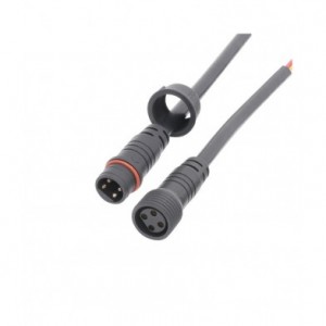 Cable Conector 4 Pin Waterproof 20cm Negro