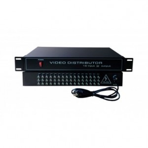 Distribuidor de Video HD 16in/32out AHD, CVI, TVI, Analogo c/Aletas