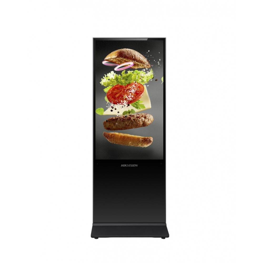 Pantalla LED 43 Pulgadas 4K, Android, Base a Piso, DS-D6043UL-B/S Hikvision