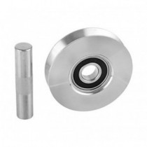 Rueda 100mm 1 Rodamiento con Pasador Canal Y ATC