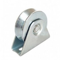 Rueda 80mm c/Soporte 1 Rodamiento Canal Y ATC