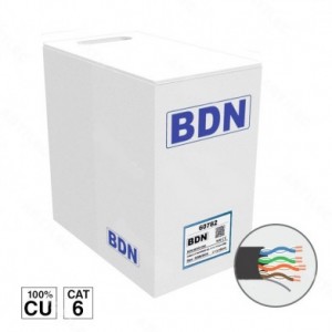 Cable UTP Exterior Cat 6 100% Cobre 305m. BDN