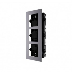 Soporte para 3 modulos de videoportero empotrado DS-KD-ACF3/Plastic Hikvision