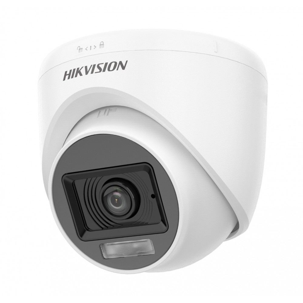 Turret 2MP IR20M Audio luz blanca DS-2CE76D0T-LPFS 2.8mm Hikvision