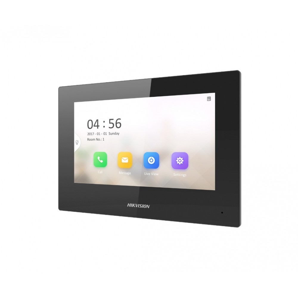 Monitor Interior IP 7'' Pantalla Táctil PoE DS-KH6320-LE1(B) Hikvision