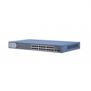 Switch 24GE PoE + 1GE + 1SFP no administrable DS-3E0526P-E Hikvision