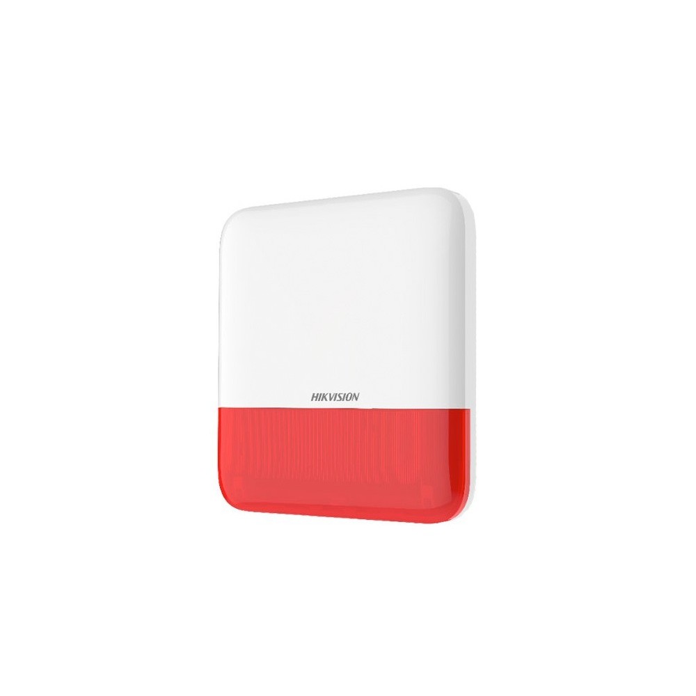 Sirena Inalambrica Roja para AXPRO DS-PS1-E-WB Hikvision