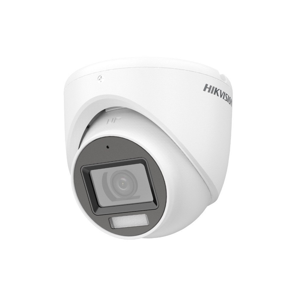 Turret TVI 2MP IR30M Luz Blanca 20M y Mic DS-2CE76D0T-LMFS 2.8mm Hikvision