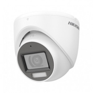 Turret TVI 2MP IR30M Luz Blanca 20M y Mic DS-2CE76D0T-LMFS 2.8mm Hikvision