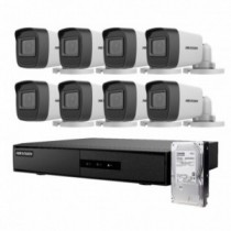 Kit Analogo 1080P DVR-M1 8CH 8Bala + 1TB Video Hikvision