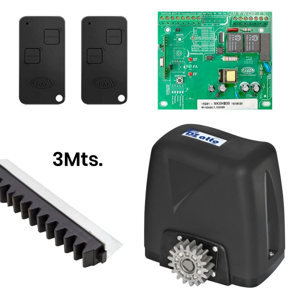 Kit Motor DZ ATTO 36 TURBO (300kg) con Central 10 Ciclos/Hora 17m/min. (uso residencial) ROSSI