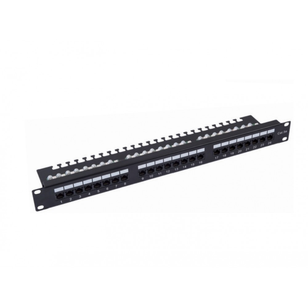 Patch Panel Cat6 19"1U 24p Krone&110 IDC Dual ATC