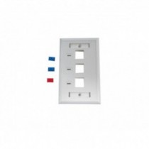 Face Plate 3 Puertos Keystone 70x114mm ATC
