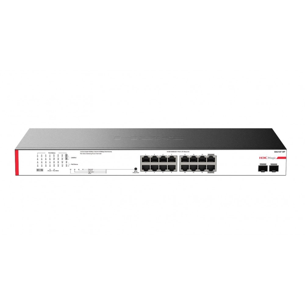 H3C SWITCH SOHO MAGIC 16 GE + 2SFP + PoE BS218F-HP-EU