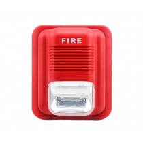 Sirena de incendio con luz estroboscopica 12/24Vdc ATC