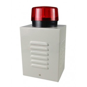 Sirena 20w con gabinete metalico. gran Luz roja y tamper