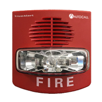 Sirena A/V M-C NON-ADDRESS, RED, WALL Fundation