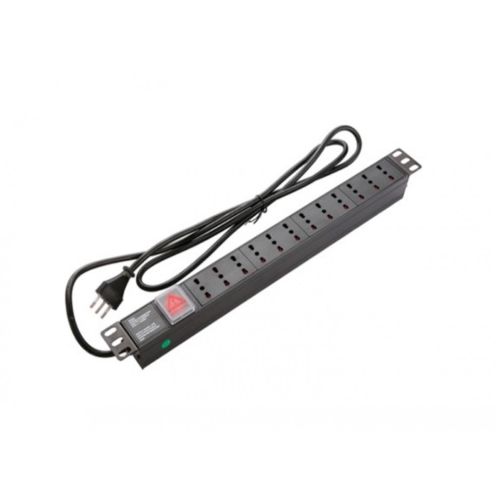 PDU 12 Enchufes 10A con interruptor 19" 1U BDN PDU 12 Enchufes 10A con interruptor 19" 1U BDN