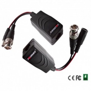 Set Balun HDCVI 1Ch Video + Alimentacion con salida a RJ45 Folksafe
