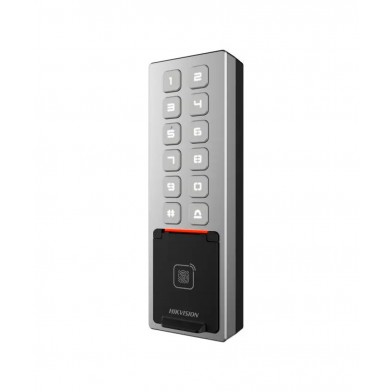 Teclado Exterior WiFi Antivandálico IP65 + IK08 huella, bluetooth Administrable en la nube DS-K1T805MBFWX Hikvision