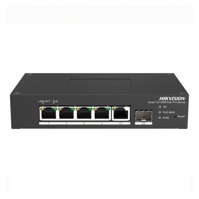 Switch 4FE PoE +1GE + 1SFP Smart Cloud DS-3T1306P-SI/HS Hikvision