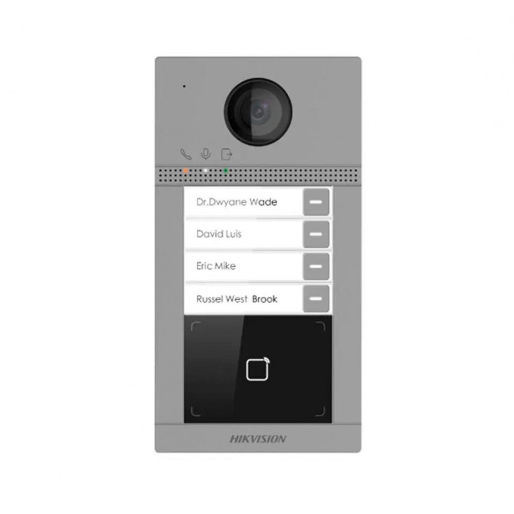 Placa de Calle IP 2MP 4 Botones WiFi Web Lector PoE DS-KV8413-WME1 (C) Hikvision Placa de Calle IP 2MP 4 Botones WiFi Web Lector PoE DS-KV8413-WME1 (C) Hikvision