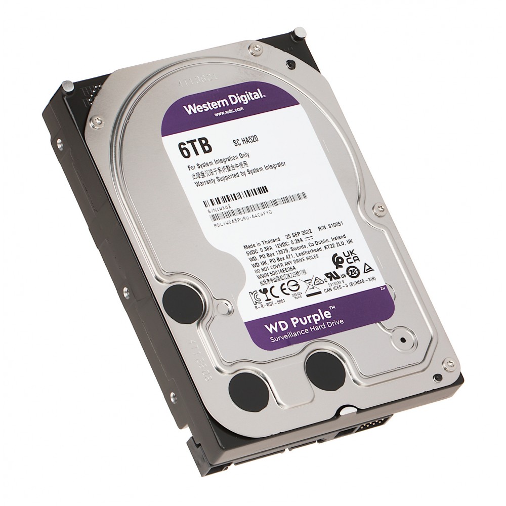 Disco Duro 6 TB Purple de Video SATA WD63PURU-78 Western Digital Disco Duro 6 TB Purple de Video SATA WD63PURU-78 Western Digital