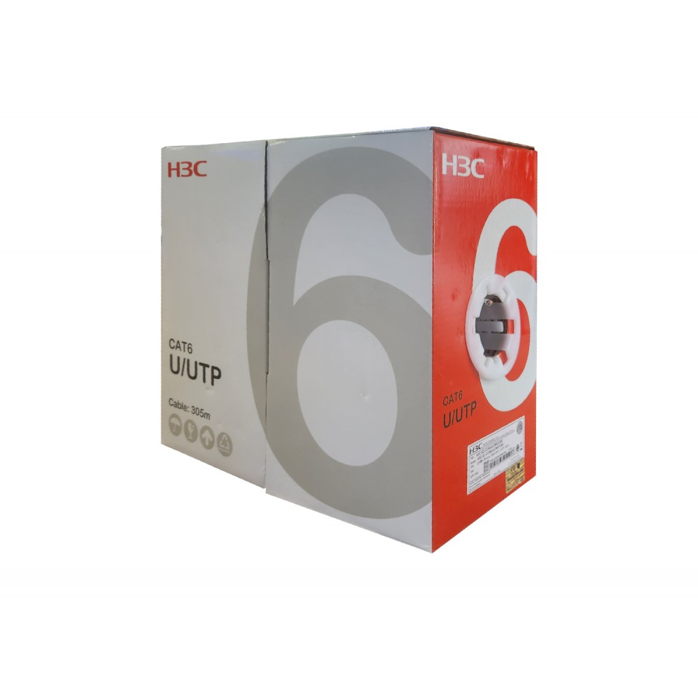 H3C CABLE UTP CAT6 23 AWG GRIS UL CM X 305 MT
