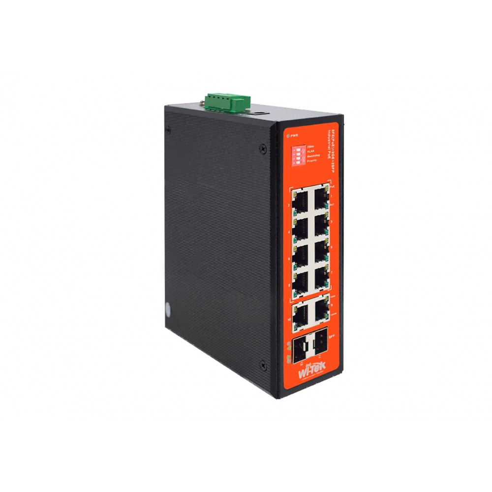 Switch Industrial 8GE PoE 240W 250Mts Long range + 2SFP no administrable WI-PS212GF-I Switch Industrial 8GE PoE 240W 250Mts Long range + 2SFP no administrable WI-PS212GF-I