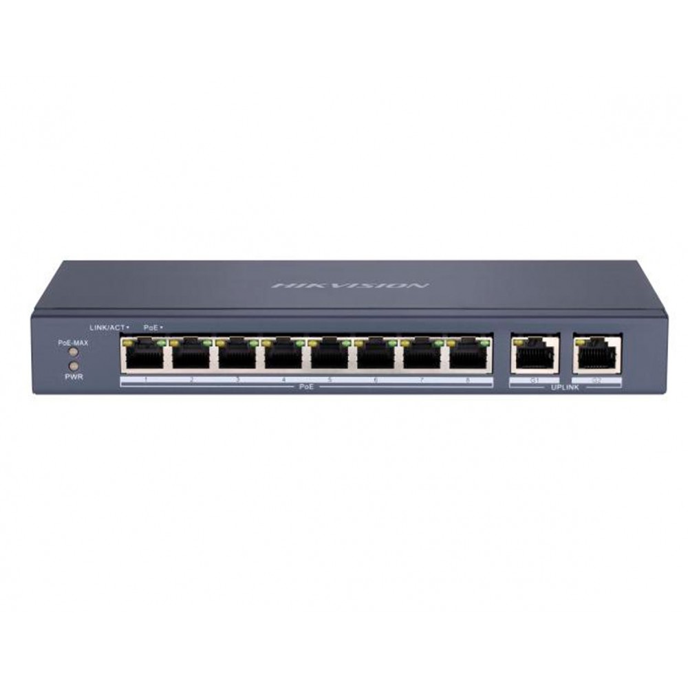 Switch 8FE PoE + 2GE DS-3E0310P-E/M Hikvision Switch 8FE PoE + 2GE DS-3E0310P-E/M Hikvision
