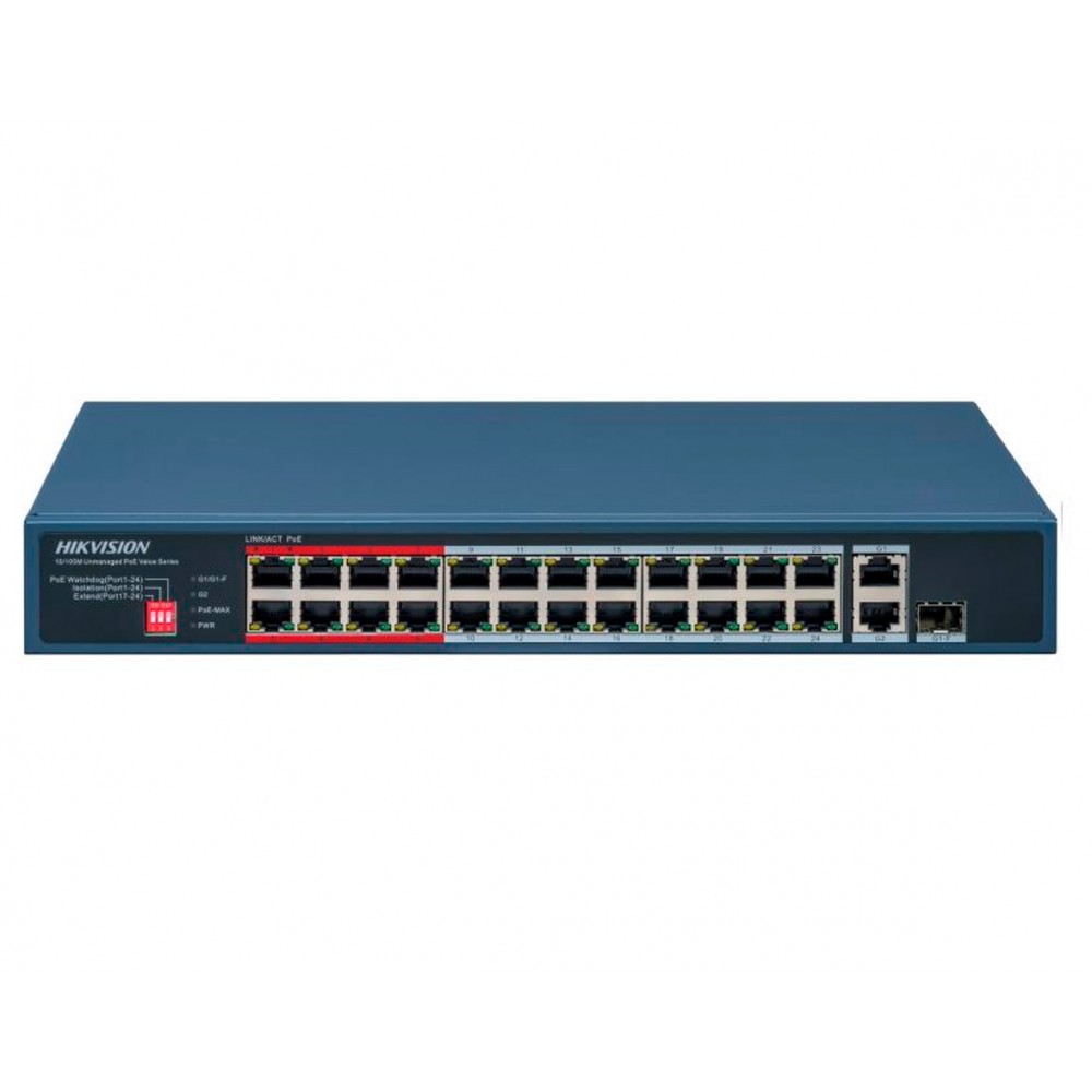 Switch 24FE PoE + 1GE + 1 SFP DS-3E0326P-E/M(C) Hikvision Switch 24FE PoE + 1GE + 1 SFP DS-3E0326P-E/M(C) Hikvision