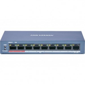 Switch 8FE PoE + 1FE no administrable DS-3E0109P-E/M(B) Hikvision