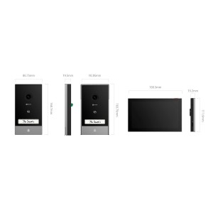 Video Portero IP HP7 3MP a 2 Hilos + Monitor WiFi CS-HP7-R101-1W2TFC Ezviz