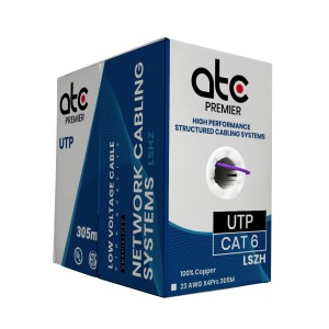 ATCP CABLE UTP CAT 6 LSZH 23 AWG VIOLETA x 305 MT ZPRC6U4HF