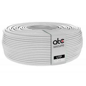 Cable UTP Cat5e CCA Blanco 100MT PVC 0.48MM ATCS