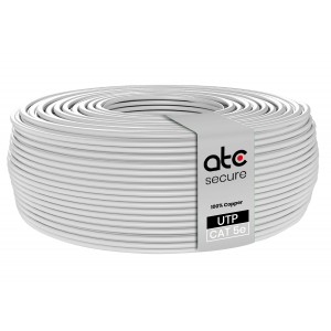 Cable UTP Cat5e 100% Cobre Blanco 100MT PVC 0.45MM ATCS