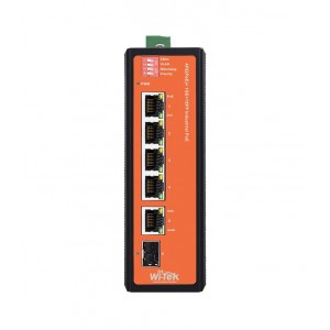 Switch 4FE PoE + 1GE + 1SFP no administrable WI-PS206GF-I Wi-Tek