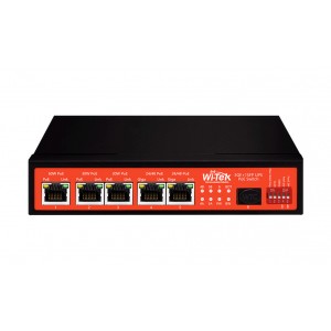 Switch 5GE PoE 60w + 1SFP no administrable UPS panel solar WI-PS306GF-UPS V3 Wi-Tek